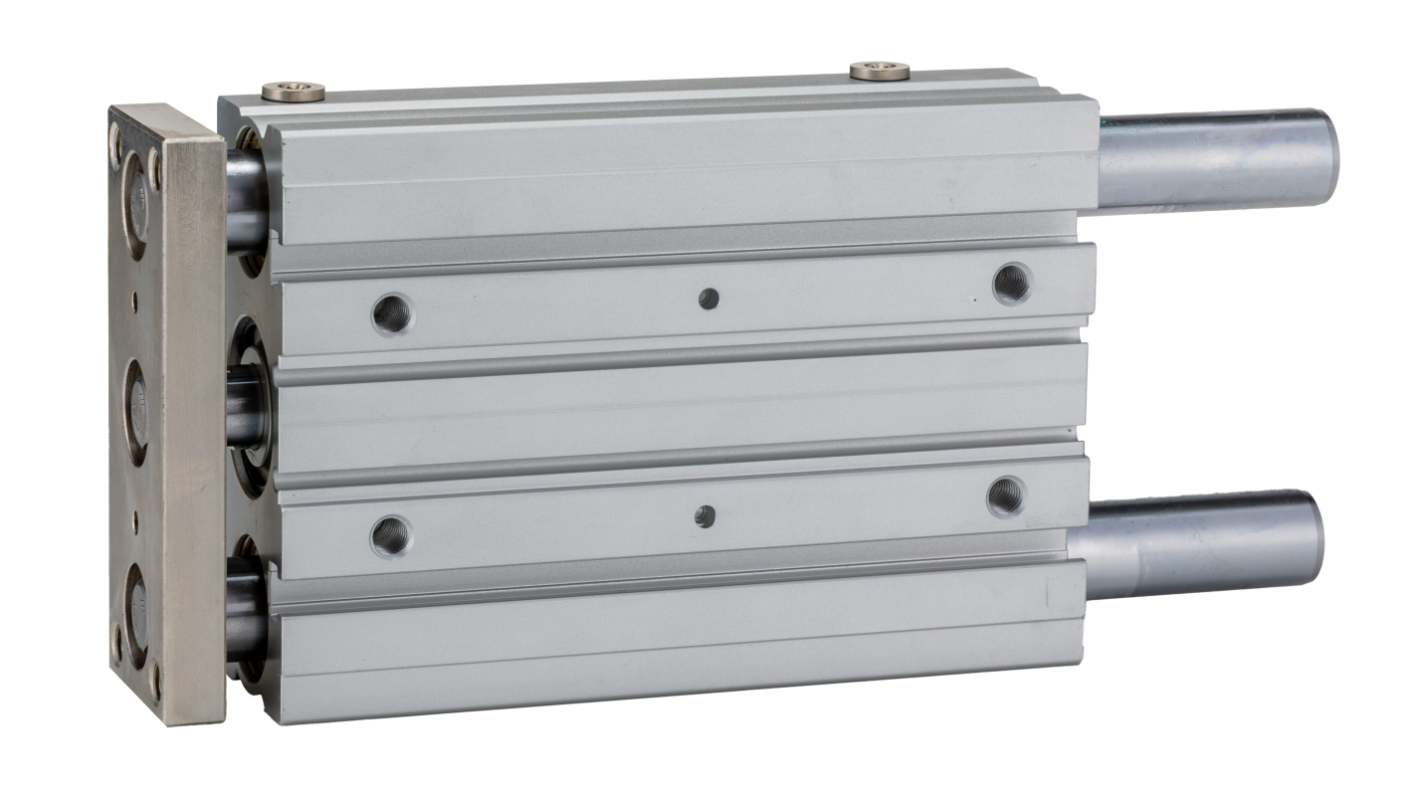 RS PRO Pneumatic Guided Cylinder - 32mm Bore, 125mm Stroke, Double Acting