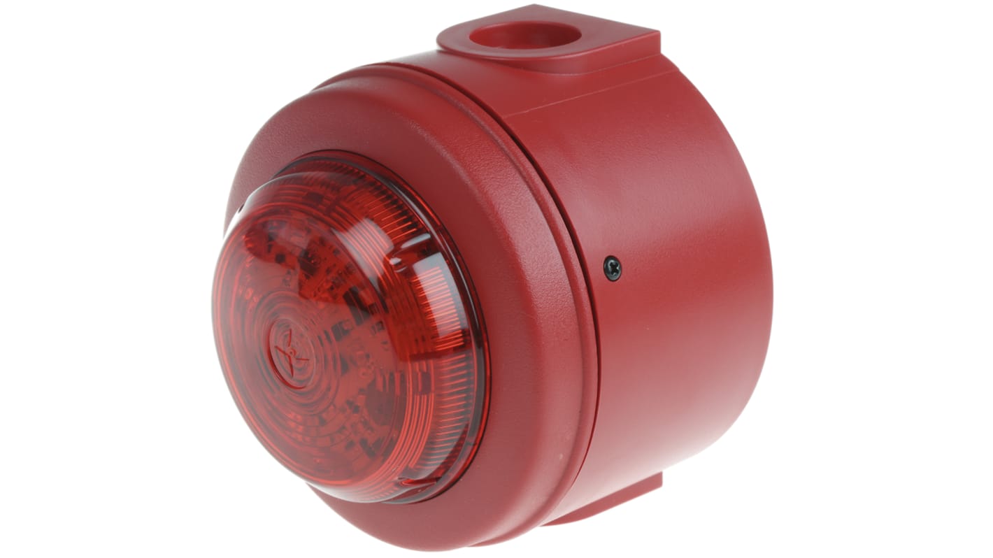 Eaton Series Red Flashing Beacon, 9 → 60 V dc, Surface Mount, LED Bulb, IP65