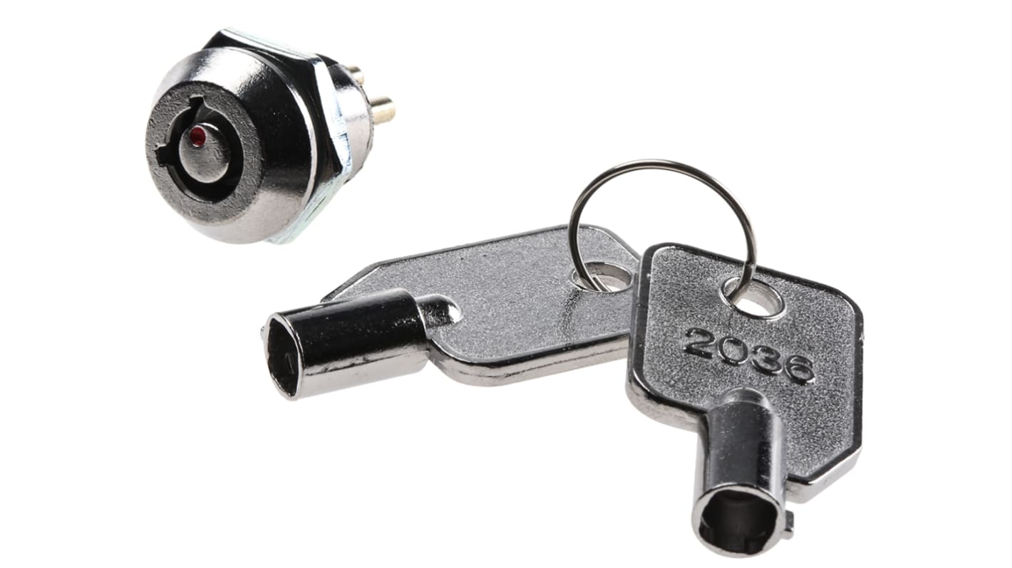 Interruttore a chiave LS121 a 2 posizioni, DPST