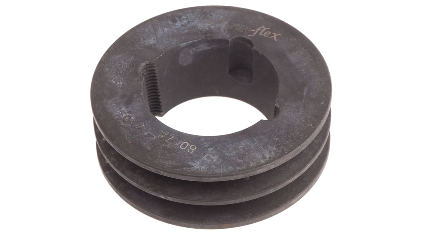 RS PRO Pulley, Cast Iron, Steel