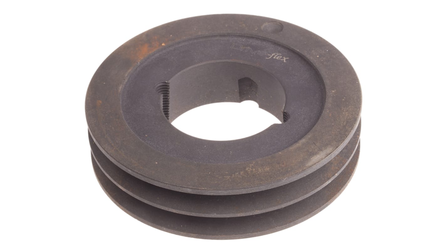 RS PRO Stahl Riemenscheibe Ø 144mm, Bohrung 42mm