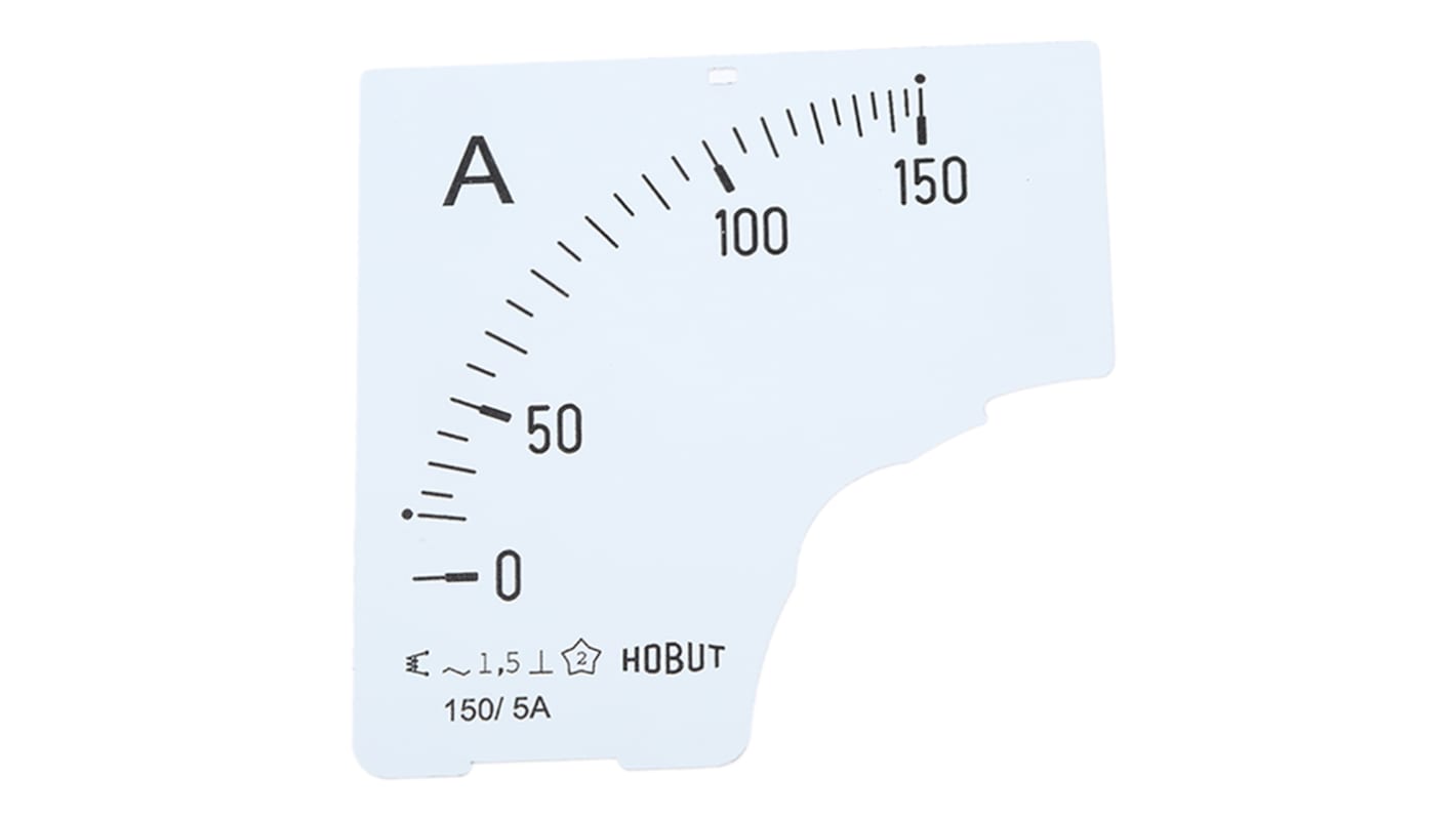 HOBUT 0/150A Meter Scale for 150/5A CT