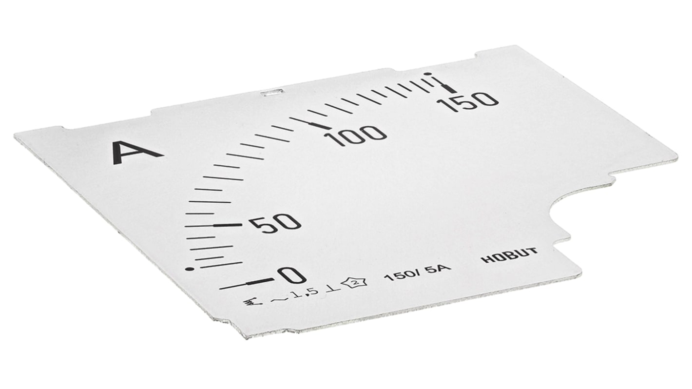 HOBUT パネルメータスケール, 150/5A CTの0/150 Aメータスケール, D96SD DIAL 0/150A