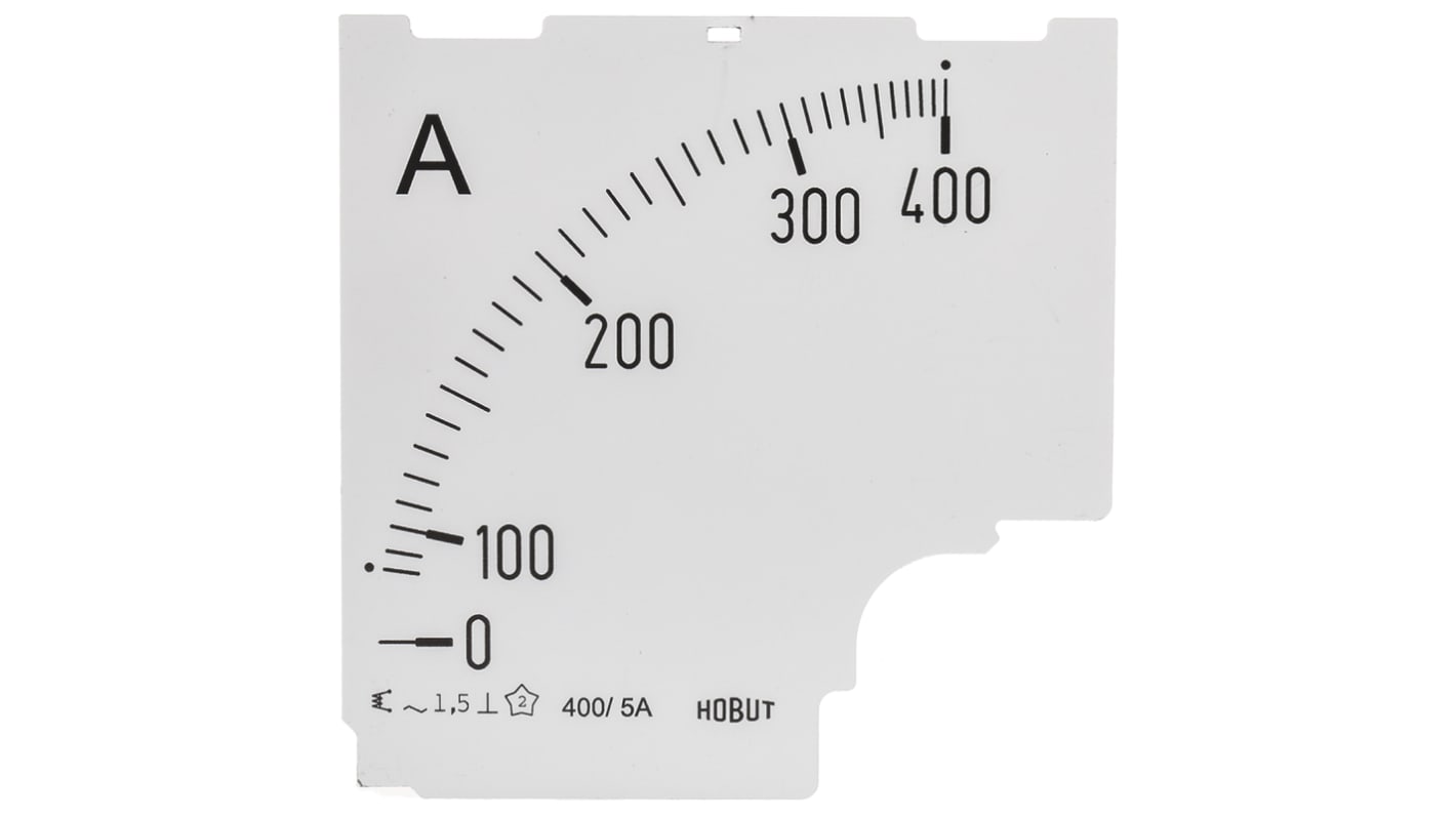 Escala de medidor de 0/120/720 A para CT de 400/5 A HOBUT