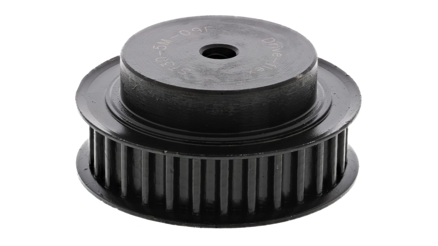 Tandremsskive, Stål, 30 tænder, Afstand: 5mm, passer til 9mm rembredde, huldia.: 6mm