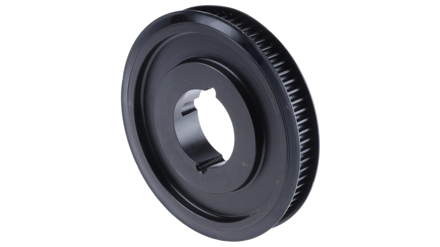 RS PRO Timing Belt Pulley, Cast Iron 28mm Belt Width x 8mm Pitch, 72 Tooth