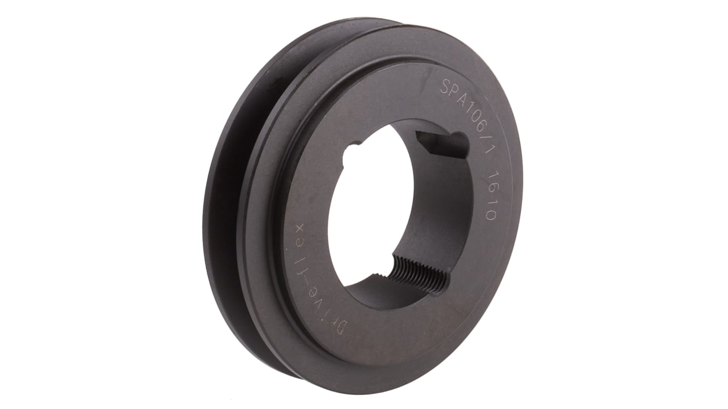 RS PRO Stahl Riemenscheibe Ø 111.5mm, Bohrung 42mm