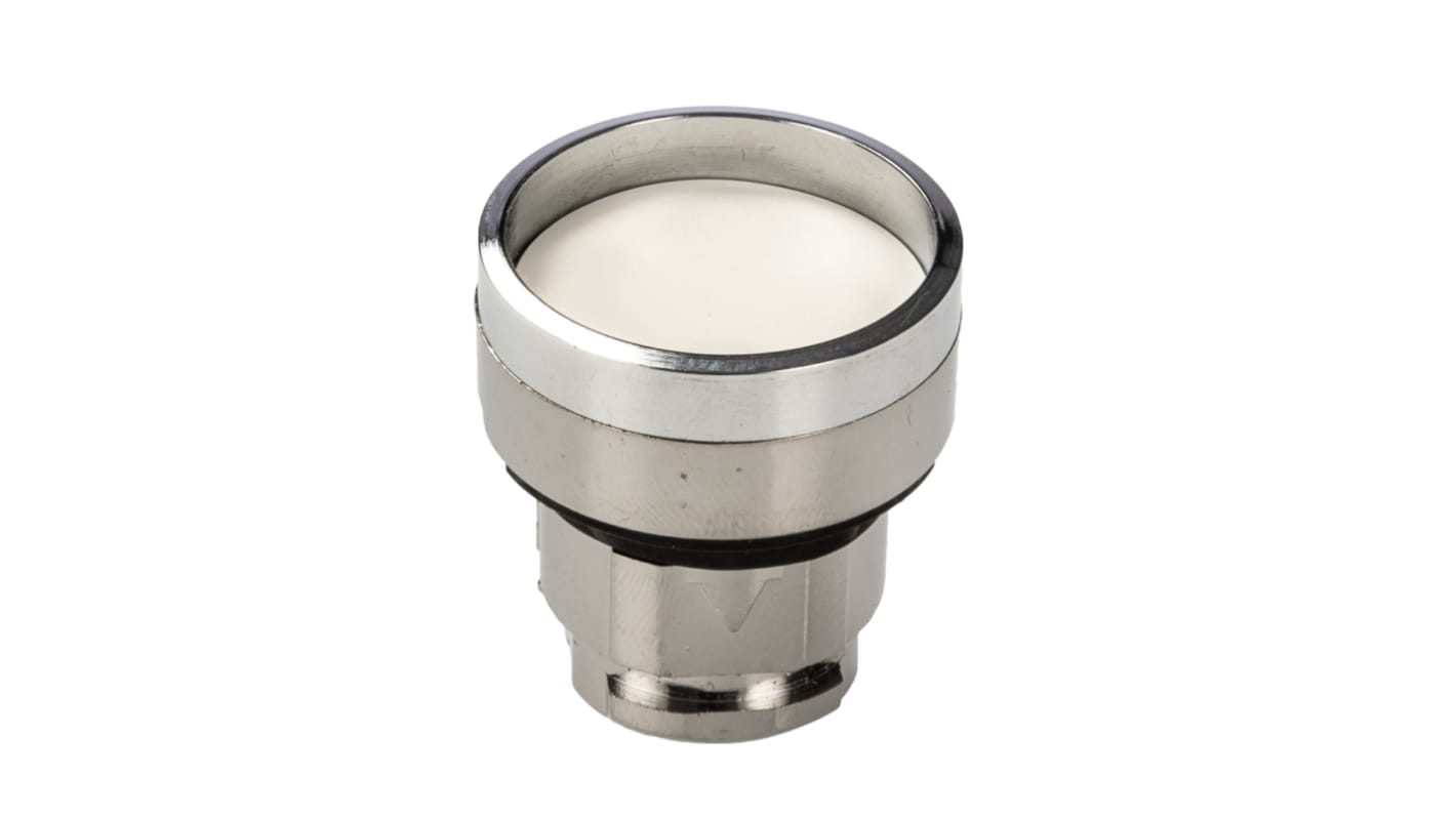 Schneider Electric Harmony XB4 Series White Illuminated Spring Return Push Button Head, 22mm Cutout, IP66, IP67, IP69K