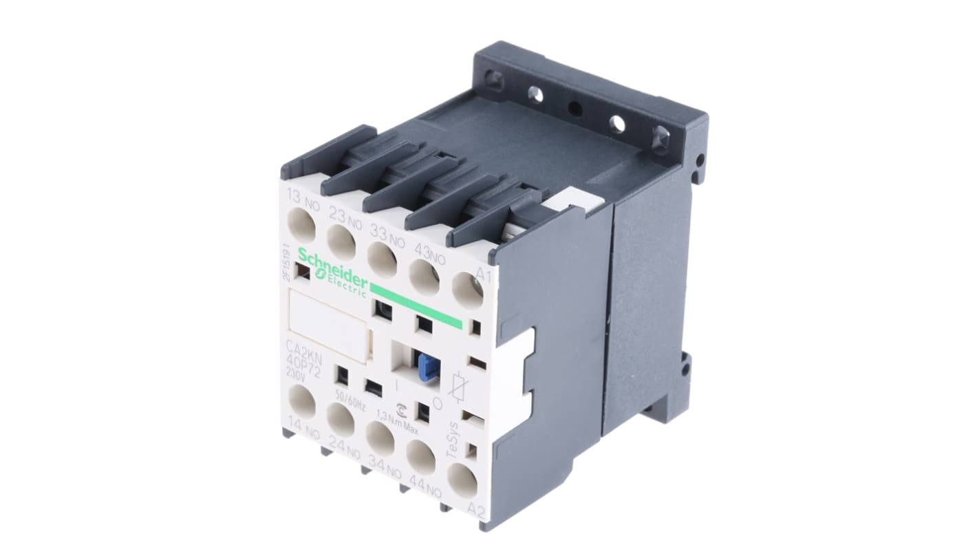 Schneider Electric CA2KN Control Relay 4NO, 10 A Contact Rating, TeSys K