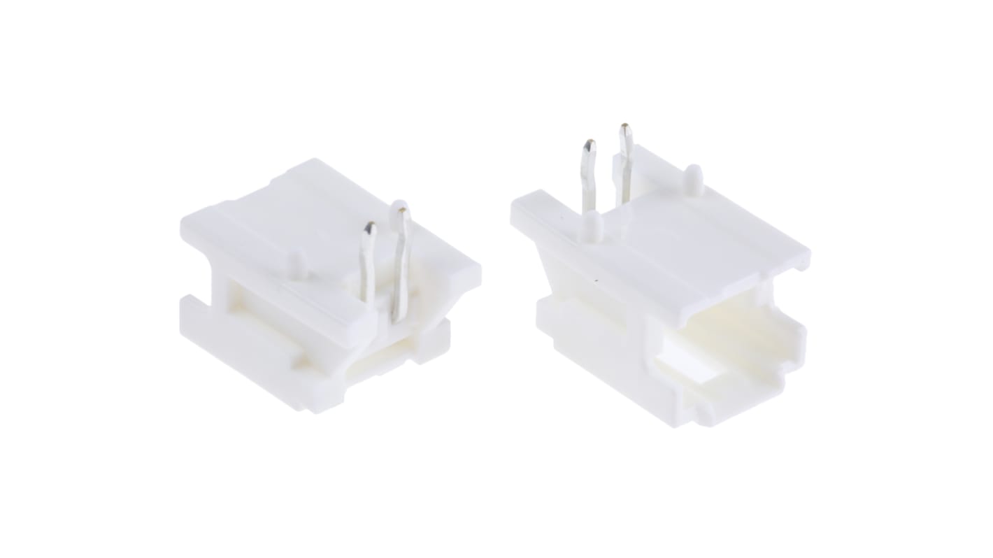 Embase pour CI Molex, MicroClasp, 2 pôles , 2.0mm 1 rangée, 3.0A, Angle droit