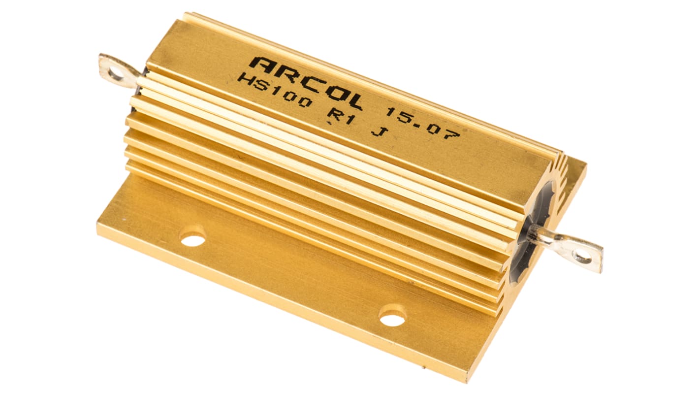 Resistenza per montaggio su telaio Arcol, 100mΩ, 100W, ±5%