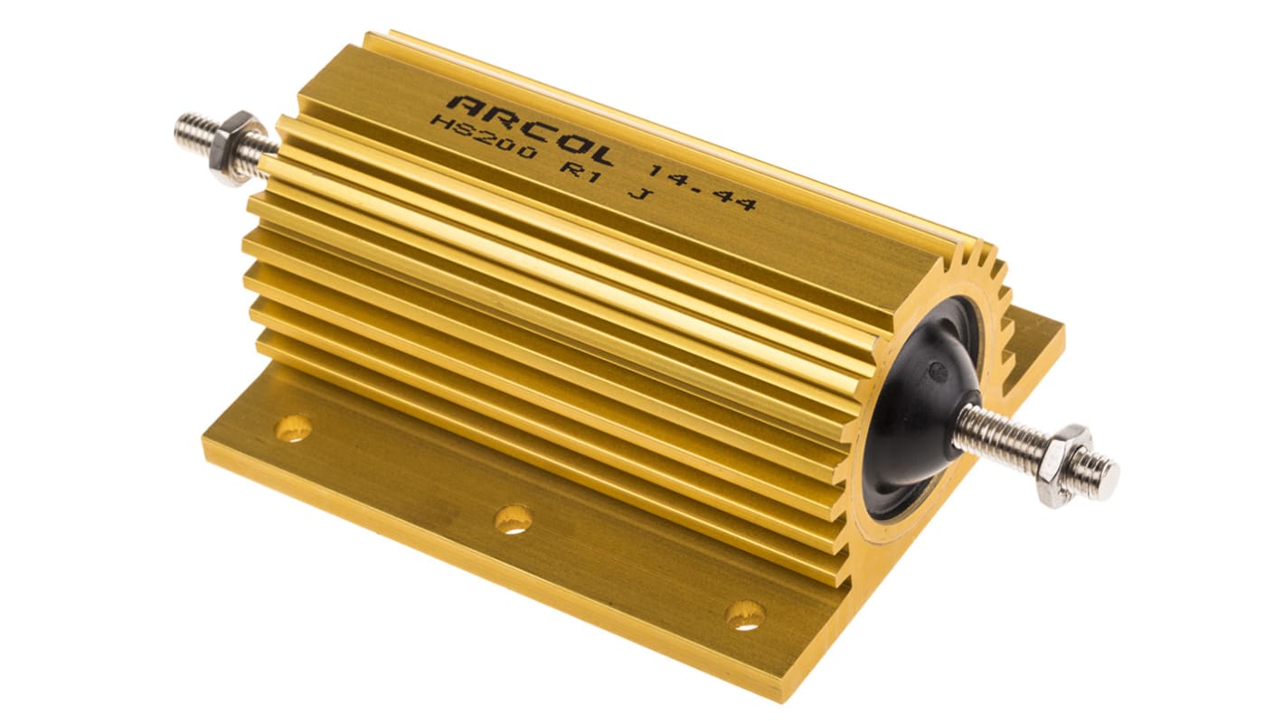 Arcol, 1Ω 200W Wire Wound Chassis Mount Resistor HS200 1R J ±5%