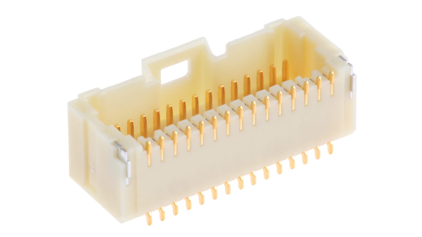 Conector macho para PCB Ángulo de 90° Molex serie Pico-Clasp de 30 vías, 2 filas, paso 1.0mm, para soldar, Montaje