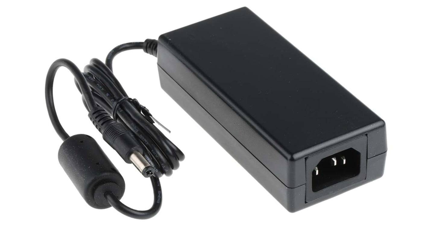 RS PRO 60W Plug-In AC/DC Adapter 12V dc Output, 5A Output