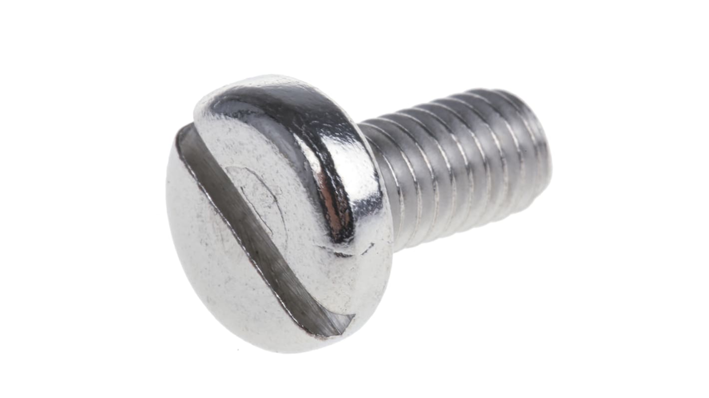 RS PRO Slot Pan A4 316 Stainless Steel Machine Screws DIN 85 x 12.0mm