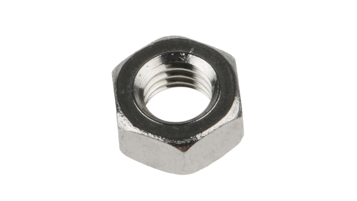 RS PRO, Plain Stainless Steel Hex Nut, DIN 934, M5