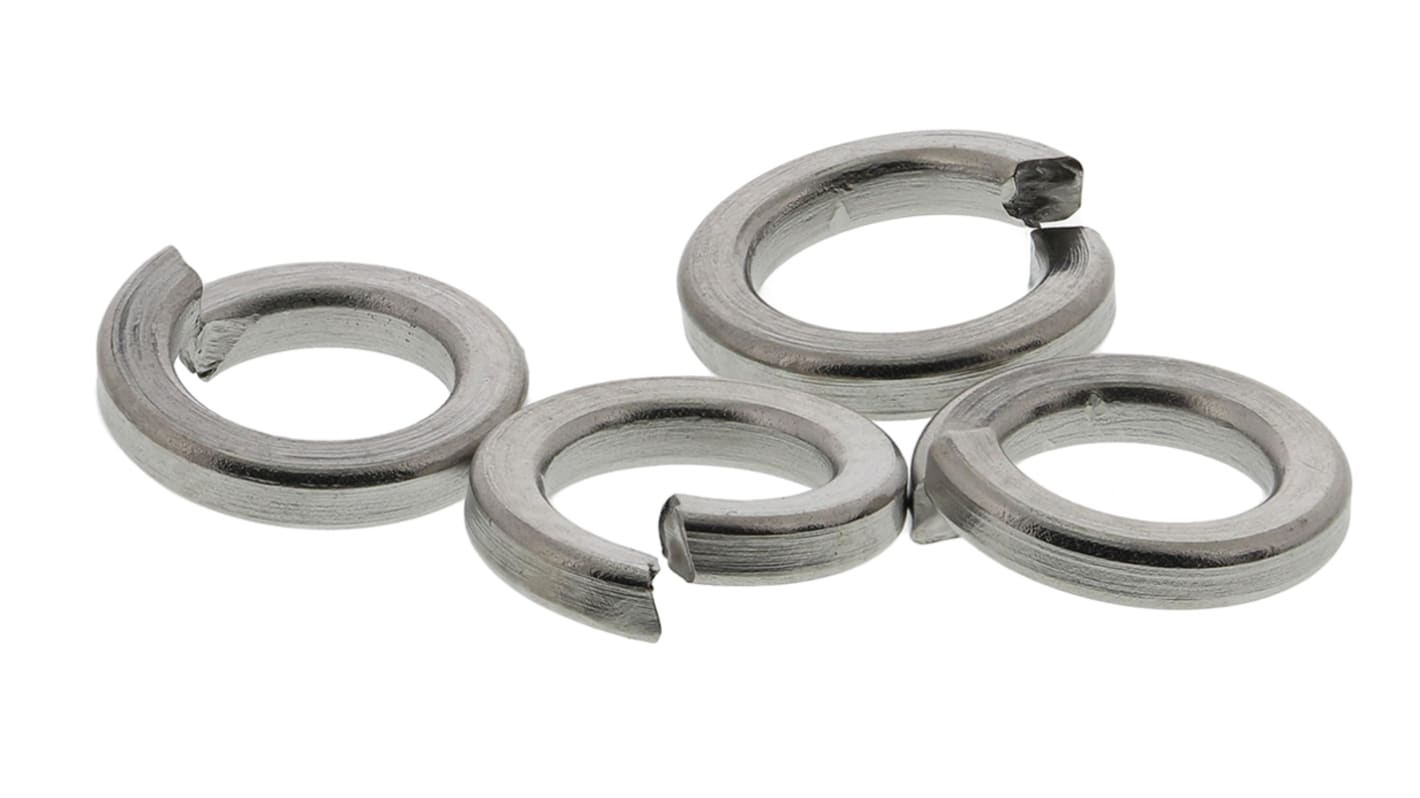 A4 316 Stainless Steel Locking Washers, M4, DIN 7980