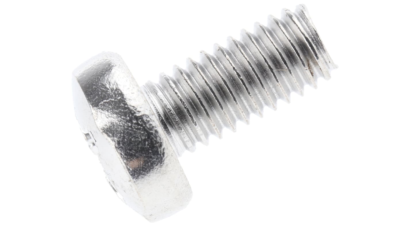 Śruby maszynowe M6 łeb z łbem walcowym soczewkowym Stal nierdzewna długość 12.0mm skok 1.0mm