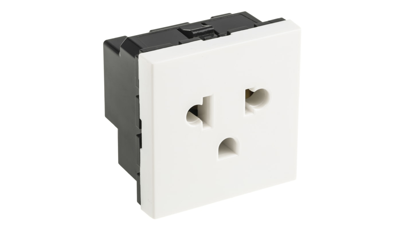 Legrand White 1 Gang Plug Socket, 15A, NEMA 5-15R, Indoor Use