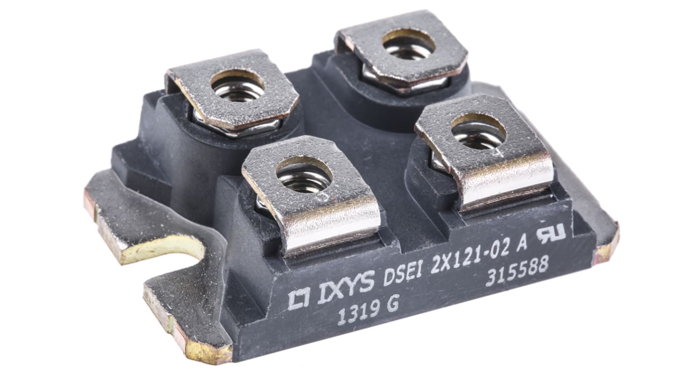 IXYS 200V 123A, Dual Rectifier Diode, 12-Pin SOT-227B DSEI2X121-02A