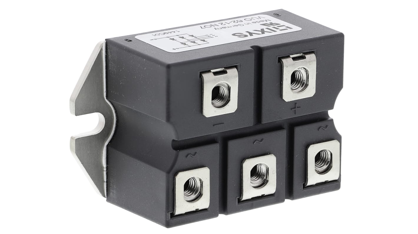 IXYS Bridge Rectifier Module, 63A, 1200V, 3-phase, 5-Pin