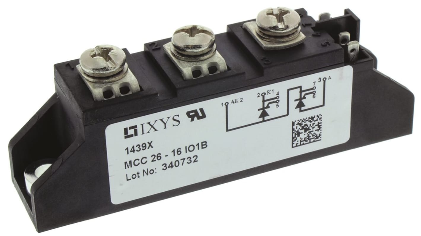 IXYS SCR Modul Zweifachthyristormodul 32A TO-240AA 1600V 0.56kA