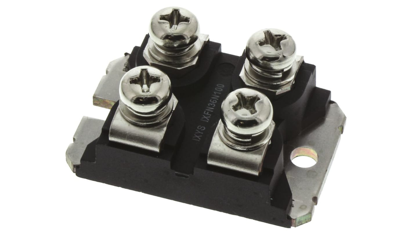 IXYS MOSFET, Nチャンネル, 36 A, スクリュー マウント, 4 ピン, IXFN36N100