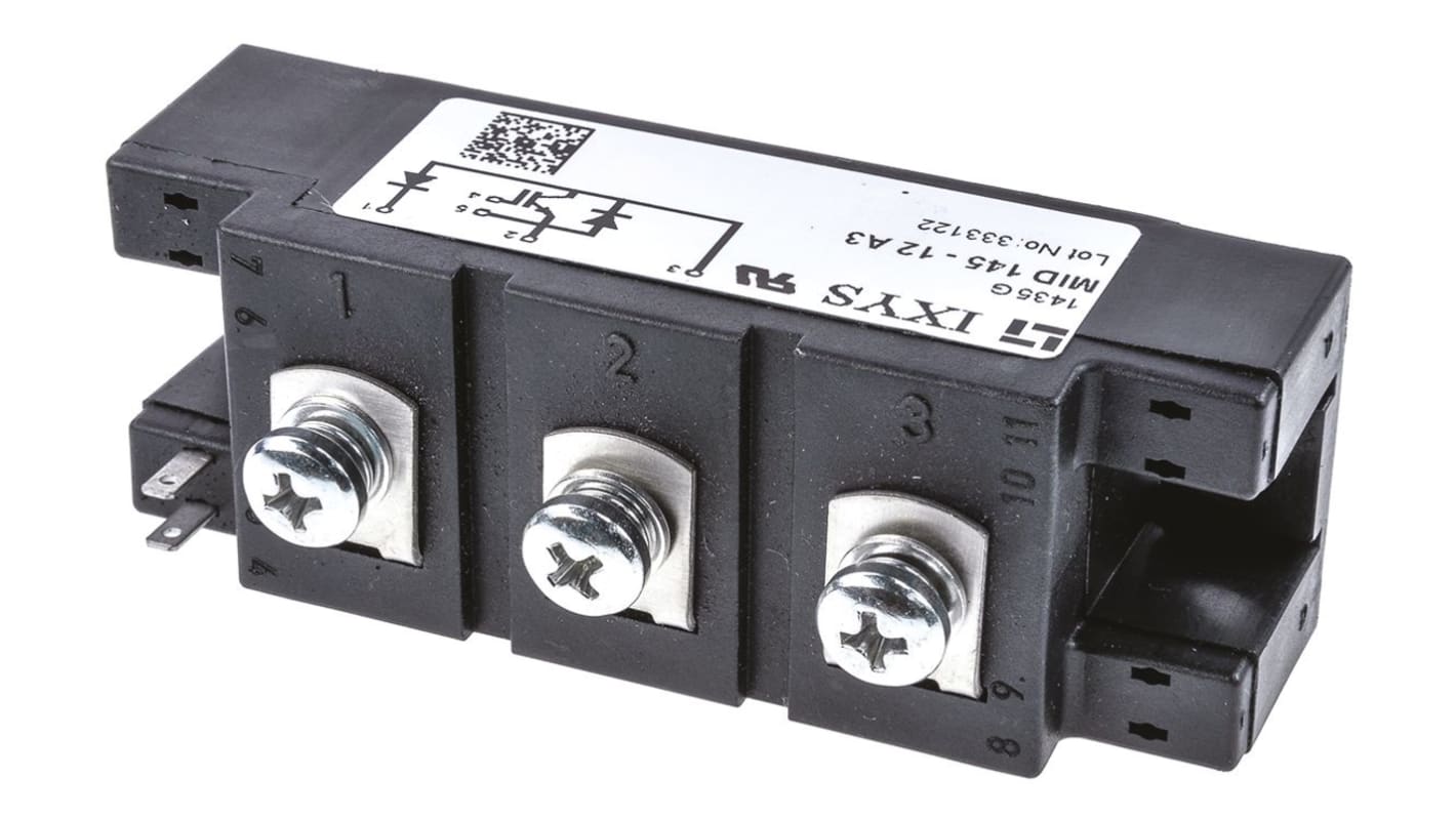 IXYS N沟道IGBT模块, Ic 160 A, VCEO 1200 V, 7针, Y4 M5, 面板安装