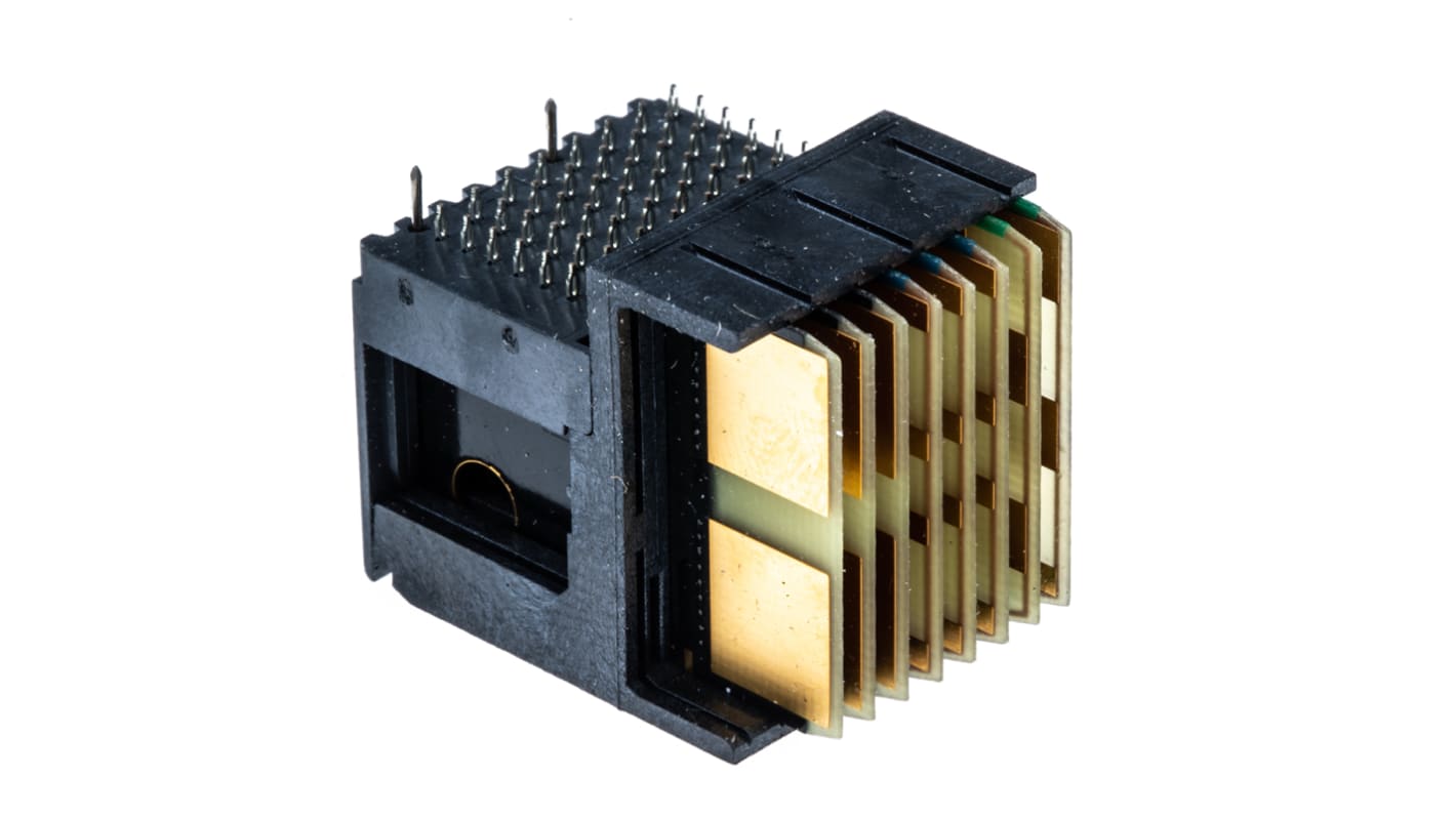 TE Connectivity, MULTIGIG RT 2 1.8mm Pitch VITA 46 Left ACTA Backplane Power Connector, Male, Right Angle, 8 Column, 7