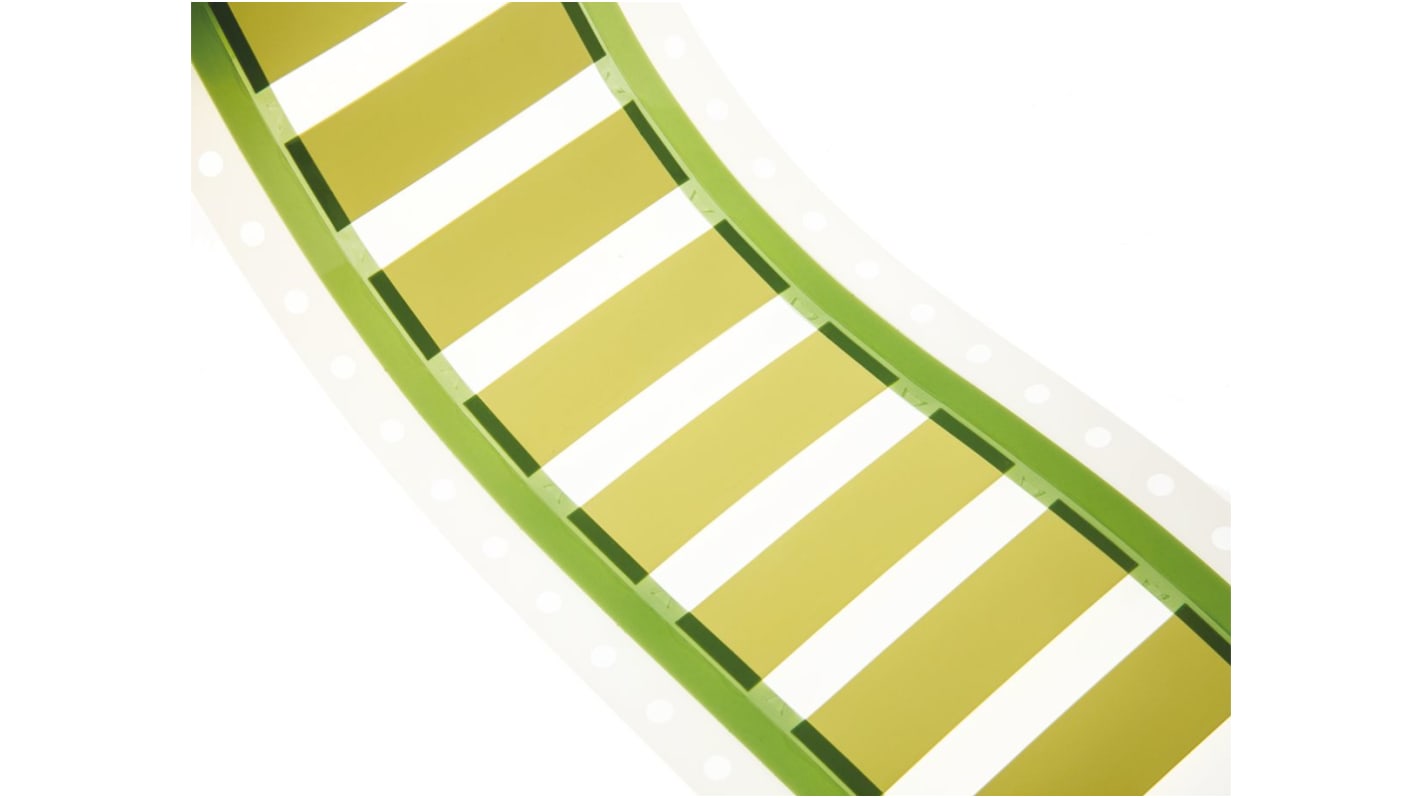 TE Connectivity HX-SCE on Yellow Heatshrink Labels, 25.4 mm Width, 50mm Label Length, 9.5mm Label Width