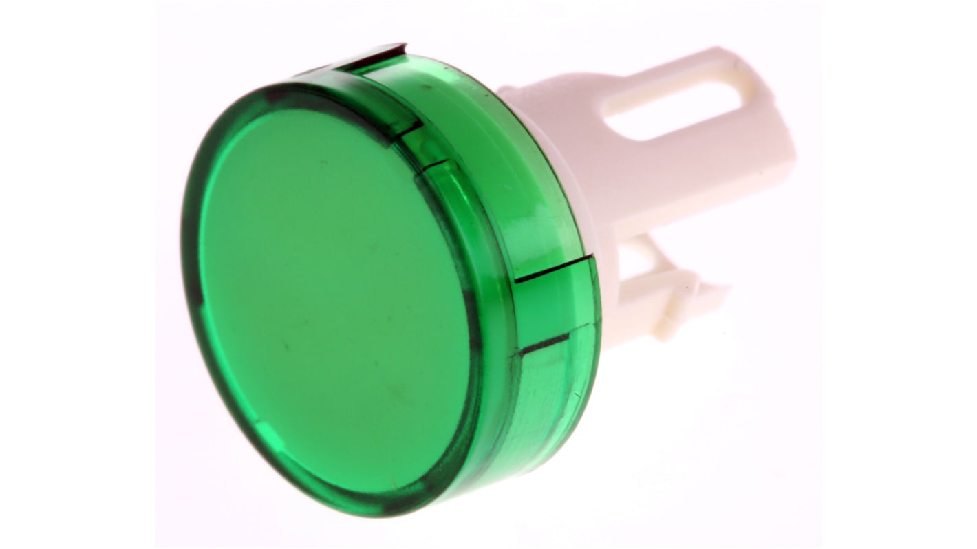 Omron Green Round Push Button Lens