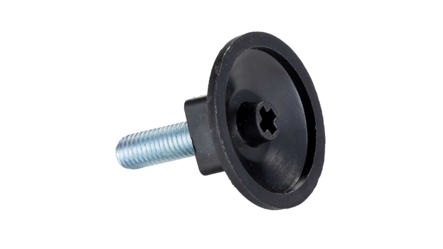 RS PRO M8 38mm Dia. Polypropylene Industrial Adjustable Foot