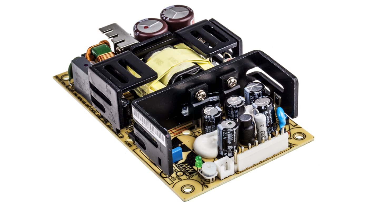 Alimentatore switching MEAN WELL RPS-75-12, 75.6W, ingresso 127 → 370 V dc, 90 → 264 V ac, uscita 12V cc,