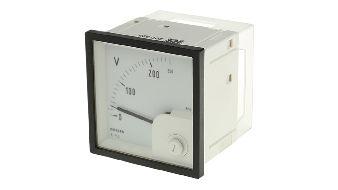 GILGEN Muller & Weigert Analogue Voltmeter AC Class 1.5, 68 x 68 mm