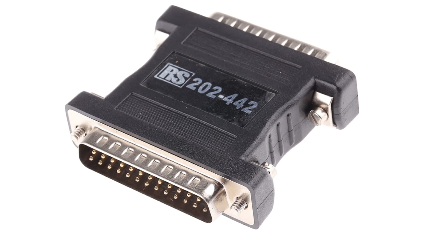 RS PRO D Sub Adapter Male 25 Way D-Sub to Male 25 Way D-Sub