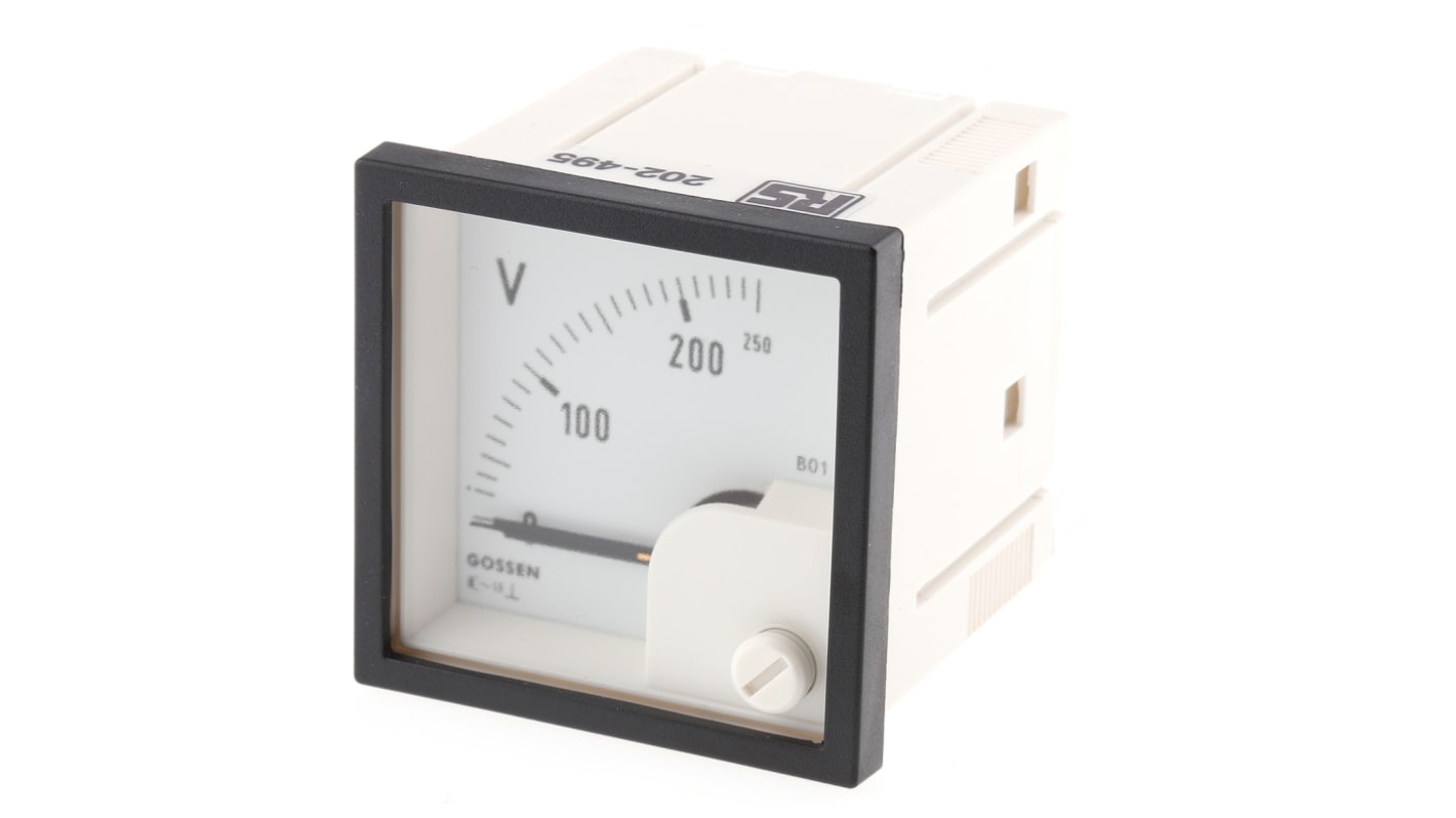 GILGEN Muller & Weigert Analogue Voltmeter AC Class 1.5, 45 x 45 mm