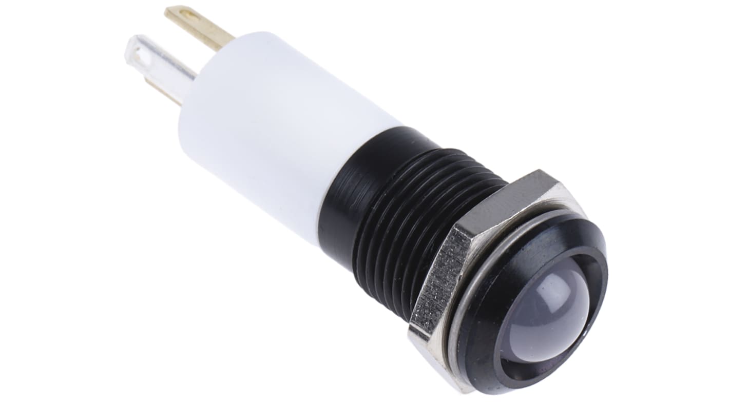RS PRO Green, Red, Yellow Panel Mount Indicator, 24V dc, 14mm Mounting Hole Size, Solder Tab Termination