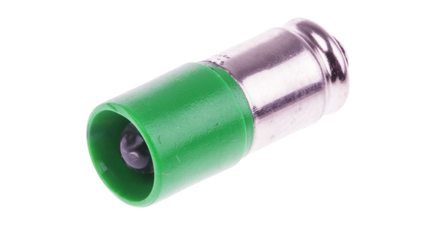 RS PRO Green LED Reflector Bulb, Midget Groove Base, 6mm Diameter, 1610mcd