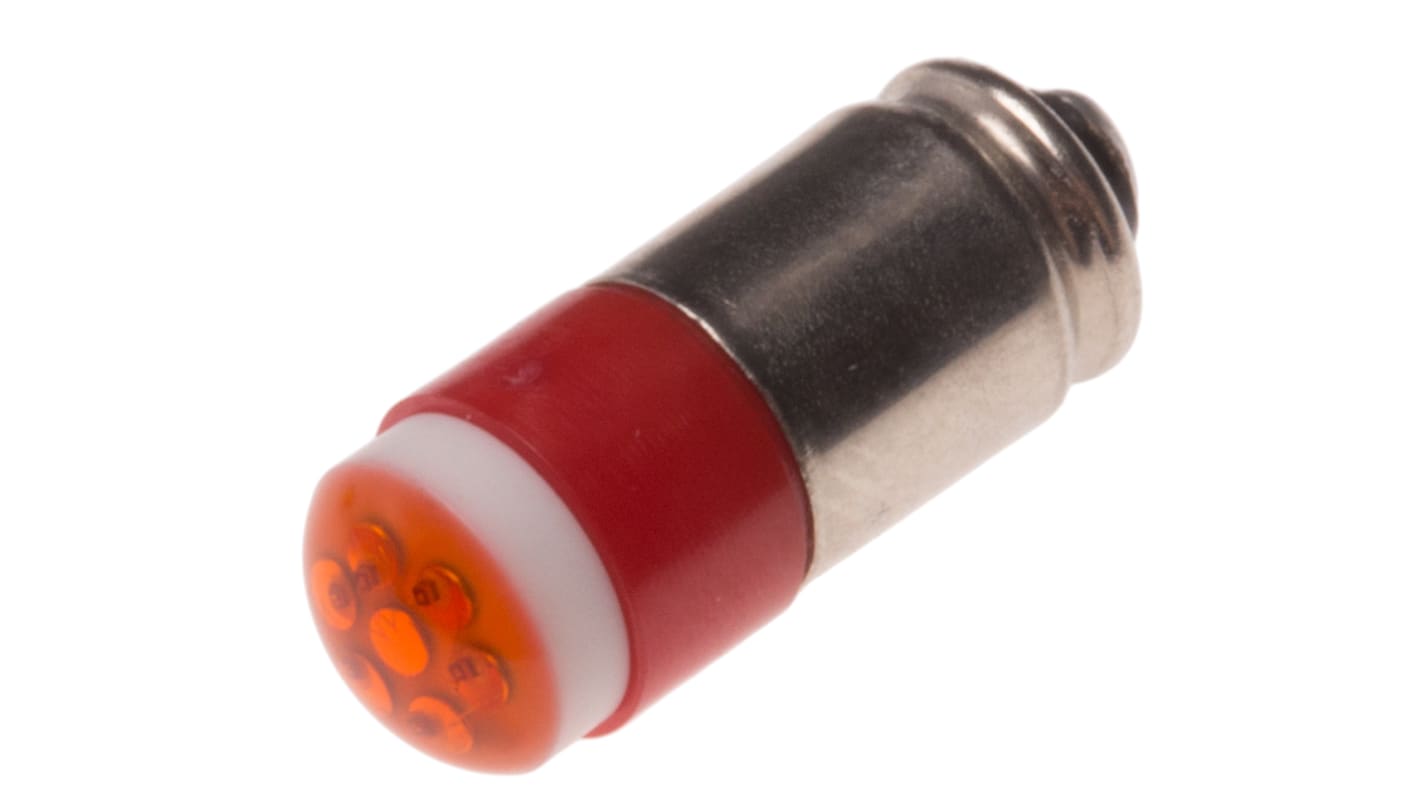 RS PRO LED指示灯泡, 红色, 小型槽灯座, Φ6mm, 15.25mm长, 28V 直流, 14mA, 40mcd
