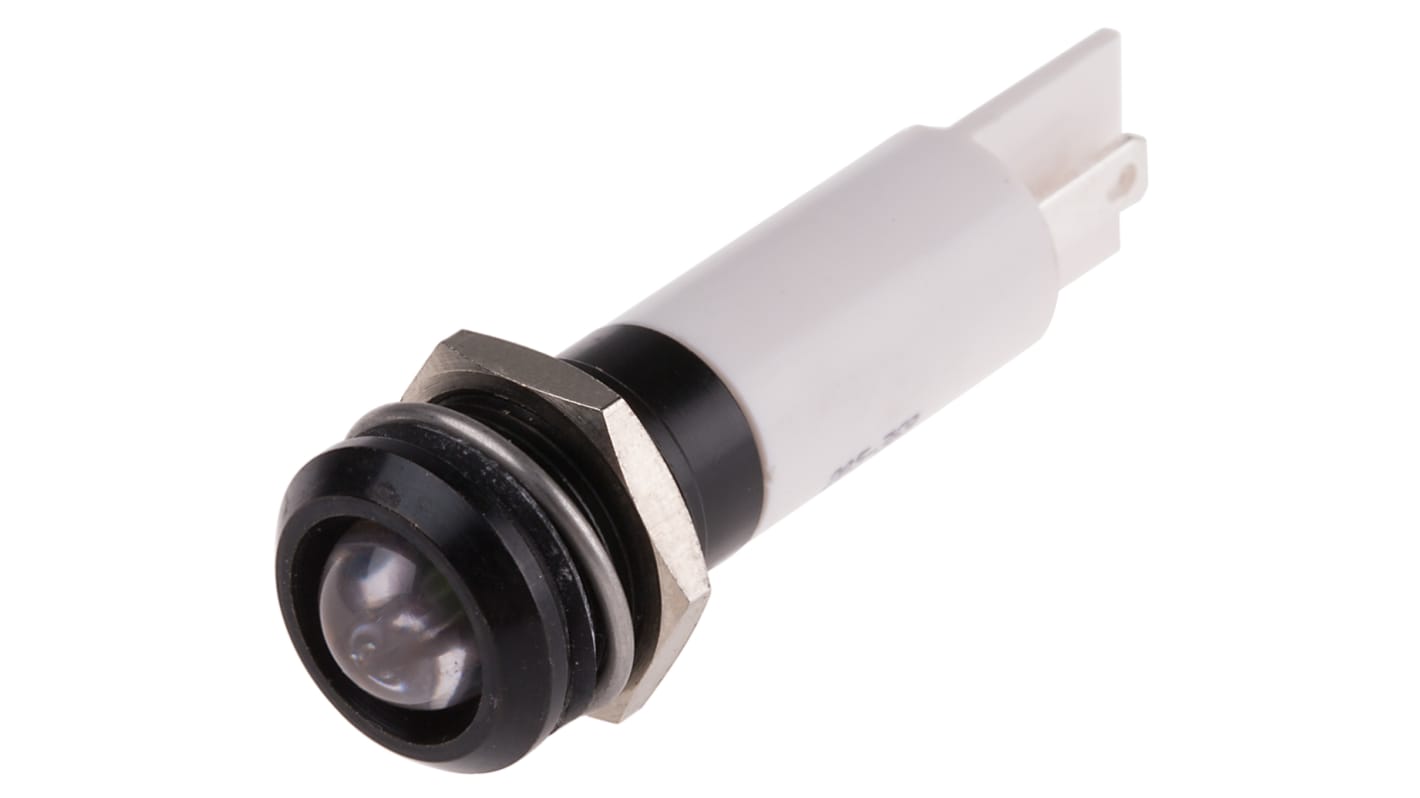 Voyant LED lumineux  Blanc RS PRO, dia. 12mm, 24V c.a. / V c.c., IP67