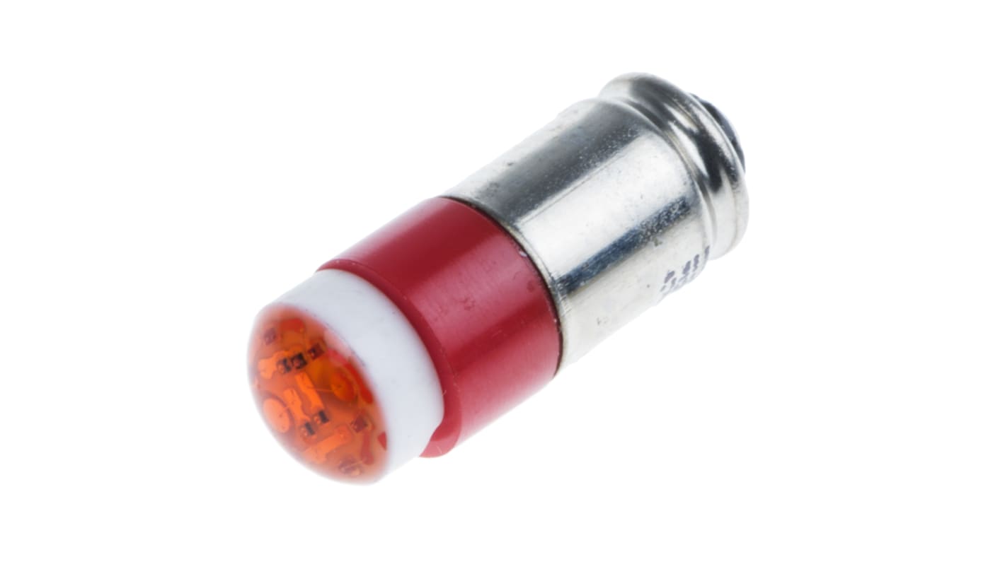 RS PRO LED Signalleuchte Rot, 24V ac/dc / 40mcd, Ø 6mm x 15.25mm, Midget-Sockel