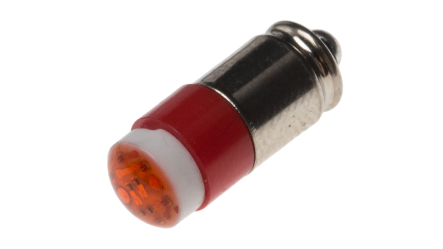 RS PRO LED Signalleuchte Rot, 28V ac/dc / 40mcd, Ø 6mm x 15.25mm, Midget-Sockel