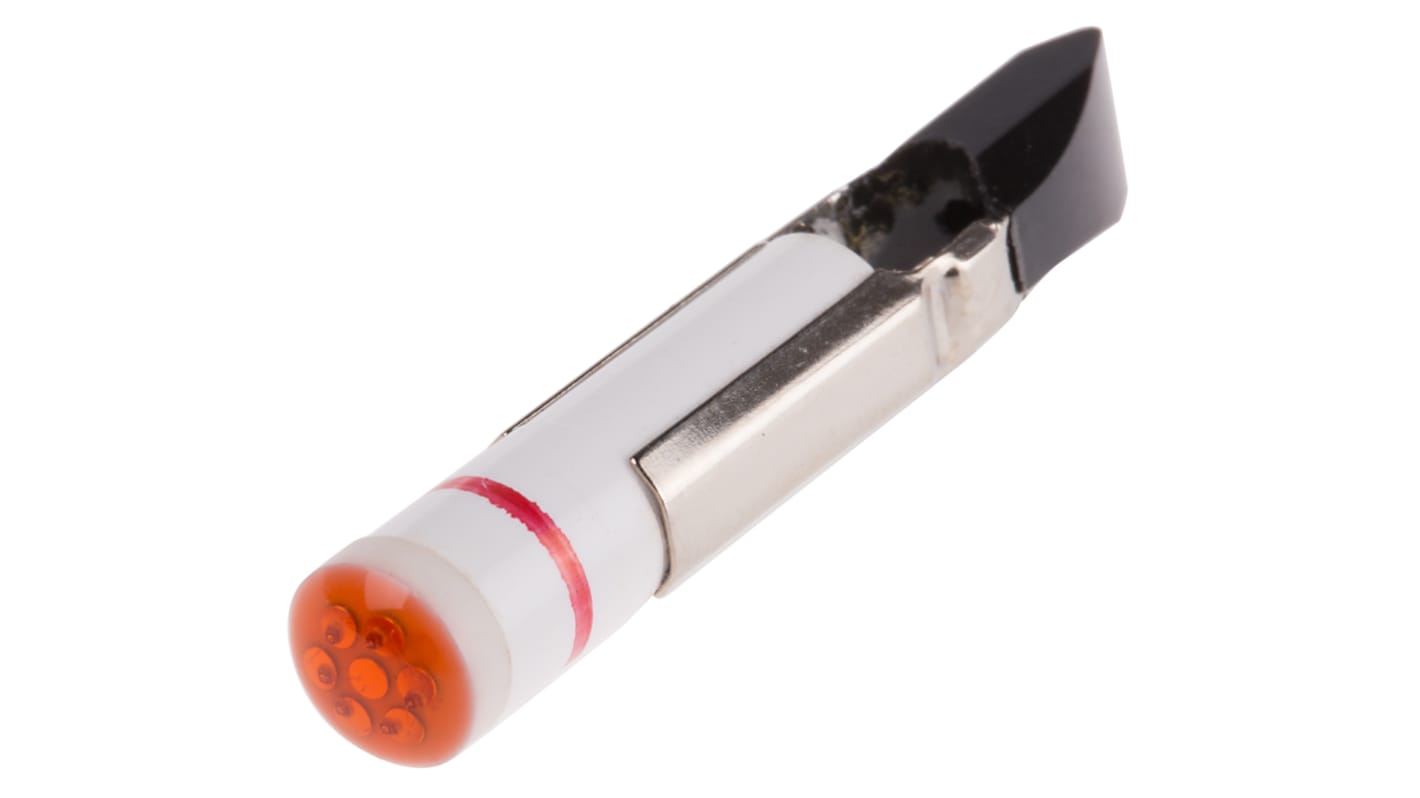 Lampka kontrolna Czerwony 12V dc Wysuwana do telefonów LED średnica 5.5mm długość 30.5mm