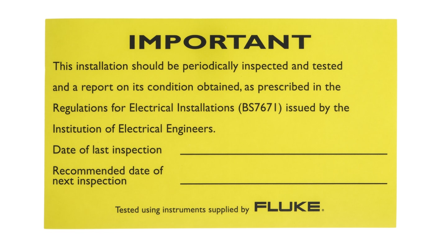 Fluke LAB01 Periodic Inspection Report