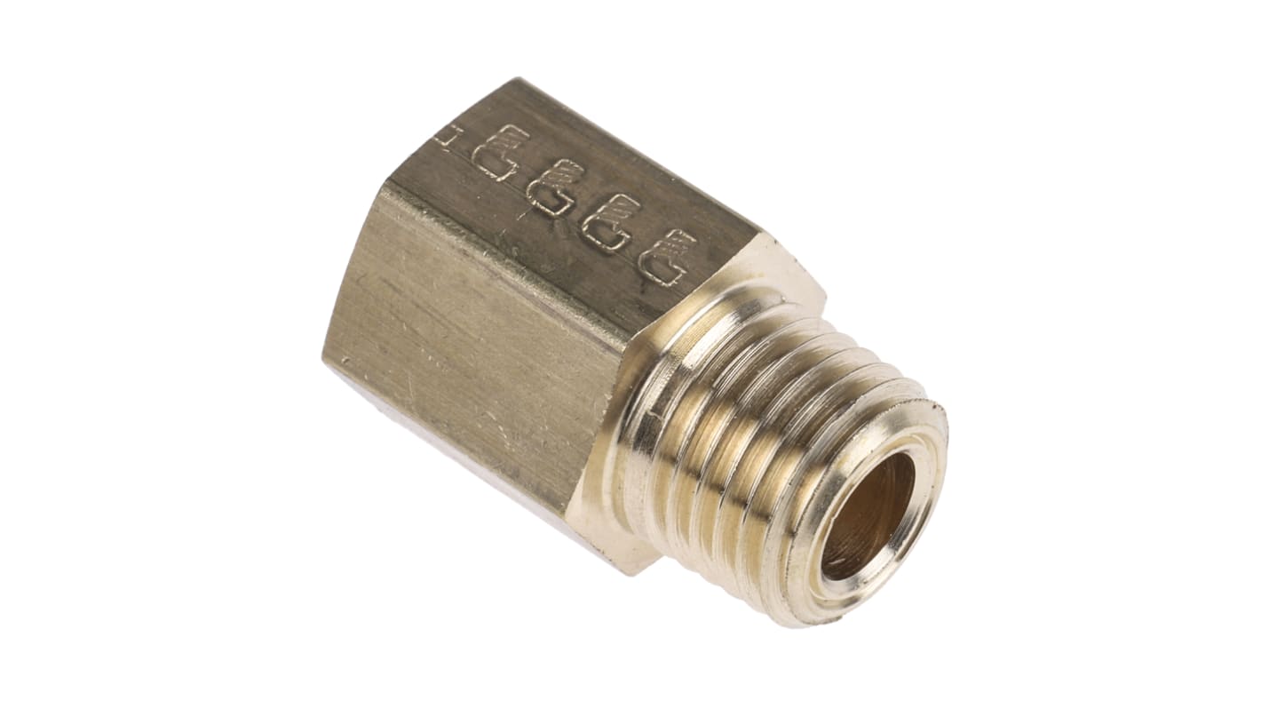 Legris Straight Threaded Adaptor, NPT 1/4 Male to G 1/4 Female, Threaded Connection Style