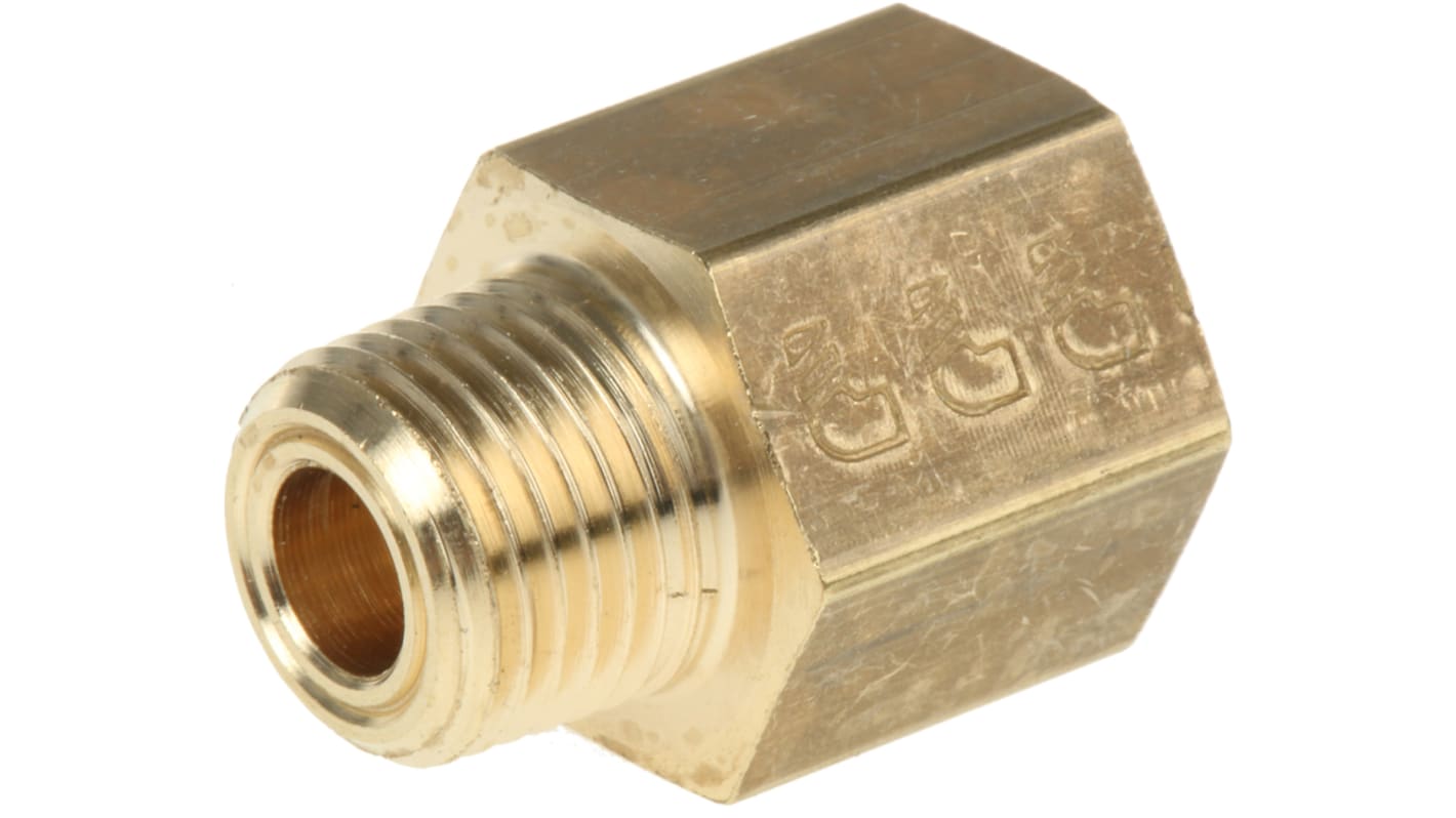 Legris Straight Threaded Adaptor, NPT 1/8 Male to G 1/8 Female, Threaded Connection Style