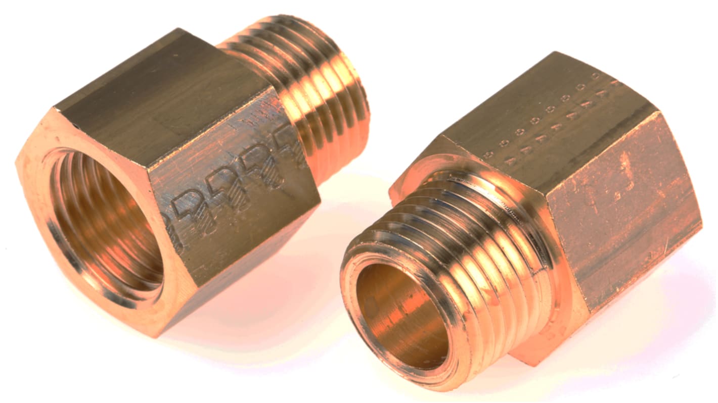 Legris Straight Threaded Adaptor, NPT 1/2 Male to G 1/2 Female, Threaded Connection Style