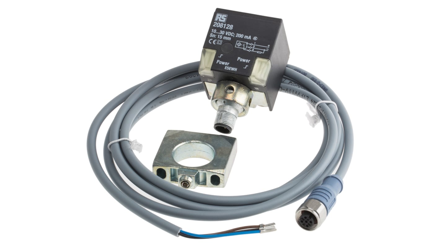 Rs-Online Sensore di prossimità a parallelepipedo RS PRO M12 rilevamento 15 mm 10 → 30 V c.c