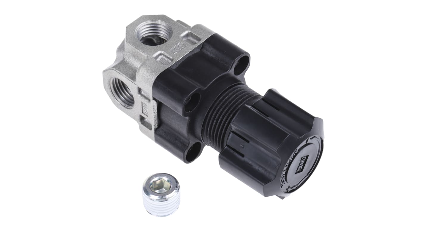 SMC Trykluftregulator, 0.05MPa til 0.85MPa, Tilslutning: G 1/4
