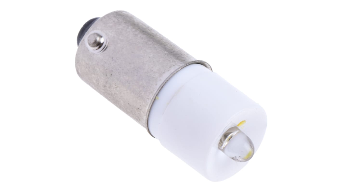 Lampka kontrolna Biały 60V ac/dc BA9s LED średnica 10mm długość 25mm